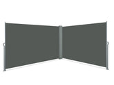 TOUGHOUT 1.8m x 3m Double Retractable Side Awning Screen Shade